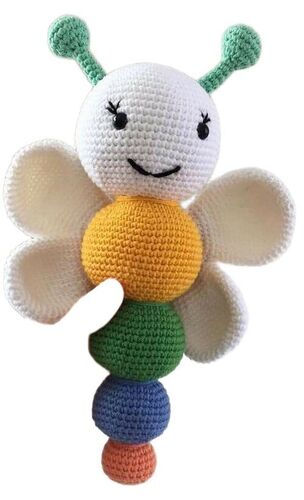 Crochet Butterfly Hanging Piece - Crochet Material Different Colors Compact Size | Cute Appearance Tear Resistant Eco Friendly Easy Carry