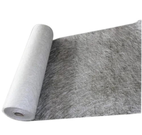 Fiberglass Chopped Strand Mat - Fiberglass, 400 gsm, White, Plain Roll | Durable, Fine Finished, Industrial Use