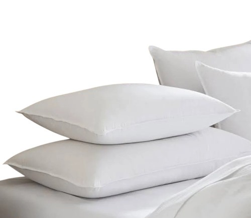Hotel White Premium Pillow - Polyester Filling, Polyester Cover, White | Easy Care, Durable
