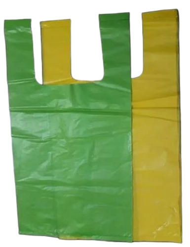 Multicolor Plastic Carry Bags - Plastic PVC, 20 kg, Green | Flexiloop Handle, Easy To Carry