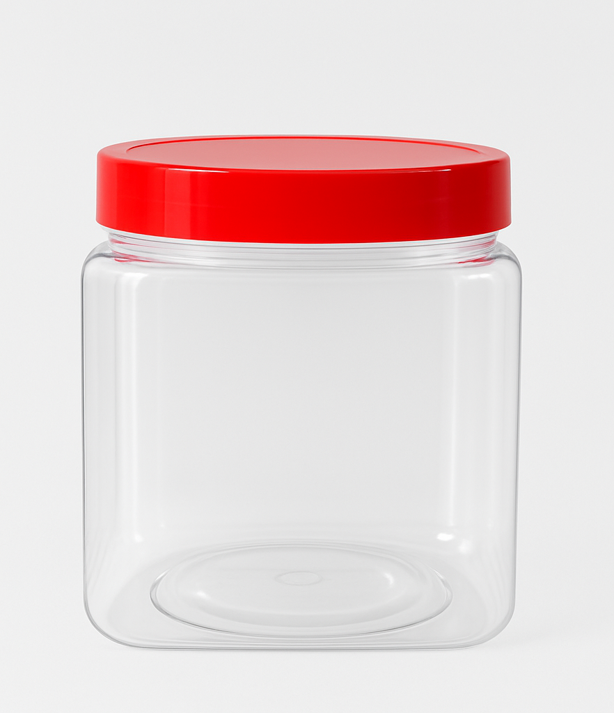 1000ml Pet Square Jar