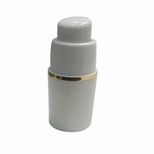 15ml Airless Cosmetic Bottle - Polypropylene, Silver, Twist Up Cap | Leak-proof, Logo Printing, Custom Size