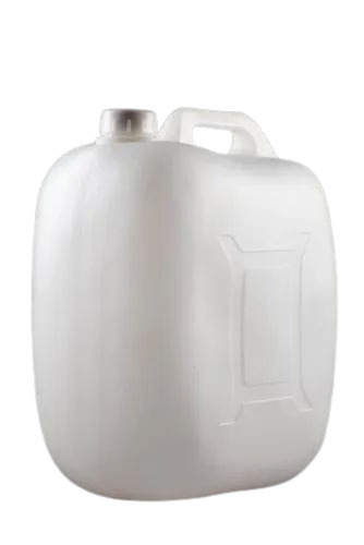 20 Liter HDPE Plastic Jerry Cans - White, Square, Screw Cap Closure | Biodegradable, Heat Resistant, Eco-Friendly, With Handle