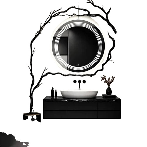 30x30 Inches Crystal Home LED Mirror