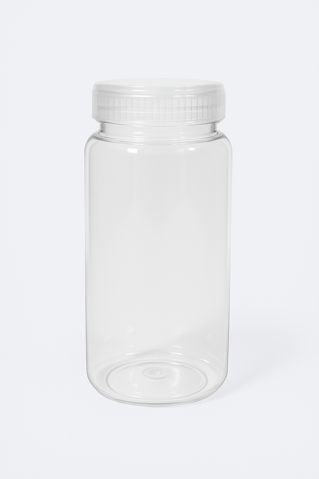380ml Plastic Jar - PET Plastic, 380ml, White, Clear Transparent Body, Lightweight and Rigid Design
