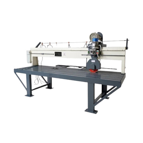 7.5 hp Semi Automatic Granite Edge Cutting Machine - Mild Steel, Grey White, PLC Control | High Torque, High Efficiency, Electric Drive