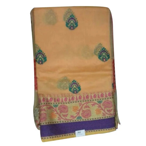 Ladies Cotton Saree - 6 Meter, Light Yellow | Printed, Bengali Style, Casual Summer Wear
