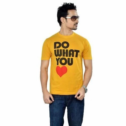 Men Cotton Printed T-Shirt