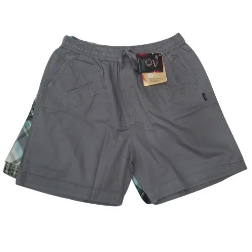 Mens Shorts - Cotton XL to Small Gray | Knee Length Comfortable Machine Wash