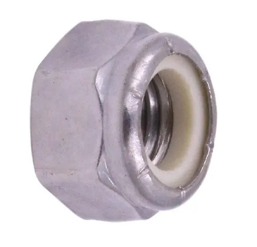 Mild Steel Nylock Nut - Color: Silver