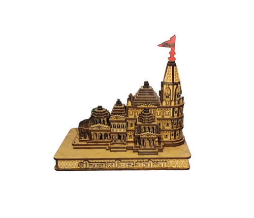 Teak Wood 3D Model Temple