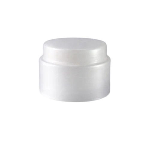 White 100 Gm Double Wall Cream Jar
