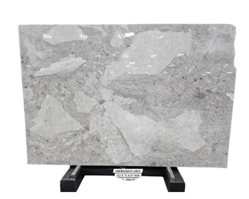 18mm Impression Grey Exotic Marble Slab - Polished Slabs, White Grey, Crack Resistant