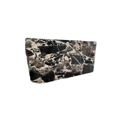20mm Onyx Exotic Marble Slab - 118x65 Inch, Black and White, Polished Surface for Flooring and Countertops