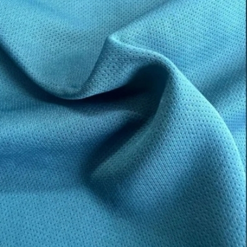 Blue Bird Eye Knitted Fabric