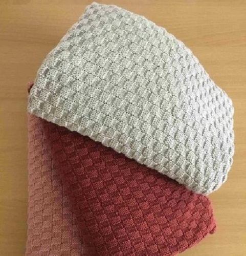 Cotton Knit Baby Blanket