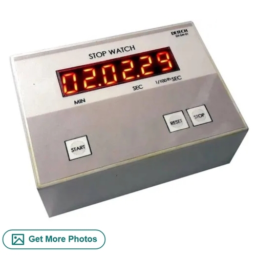 Digital Stop Watch - White Grey, Lightweight Design | High Precision, Smooth Movement, Fine Adjustment, Clear Optics, Sturdy Base, Graduated Scales, Easy Calibration