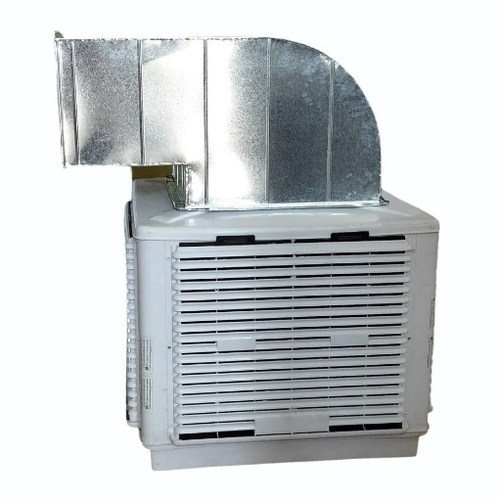 Industrial Duct Air Cooler - Metal, Standard Size, White | Electric, Floor Standing, 220V DC, Heavy Duty