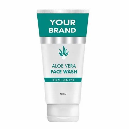 Moisturizing Aloe Vera Face Wash - 100 ML Plastic Tube, Cream | Glitter Effect, Smudge Proof, UV Blocking, Waterproof