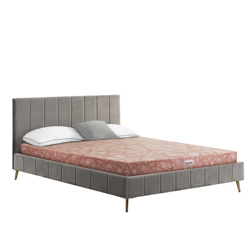 5 Inch Foam Bed Mattress - PU Material, Double Size, Maroon | Soft, Eco Friendly, Easily Assembled