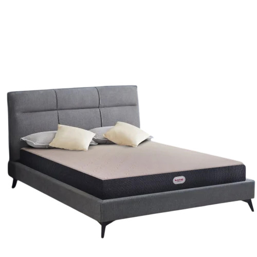 6 Inch Foam Bed Mattress - PU Foam, Double Size 6x6 Ft, Brown | Soft, Medium Density, Eco Friendly, Easily Assembled