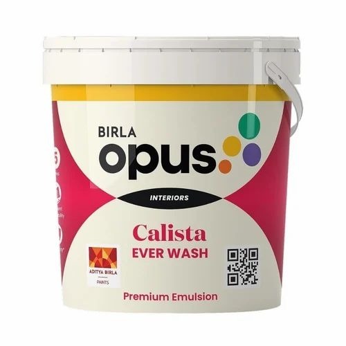Birla Opus Prime Interiors I30 - 20 Ltr Bucket, High Gloss Finish | Liquid Paint, Customizable Color