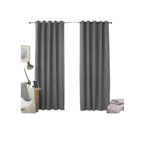 Dark Gray Polyester Curtain - Optimum Grade, Glossy Finish, Eco Friendly, Easily Assembled