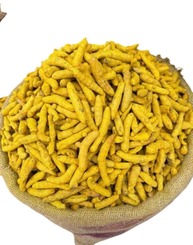 Double Polish Turmeric Finger - Curcuma Longa, 4 Inch, Yellow | Grade A, 3.2% Curcumin, Max 8% Moisture, Whole Fingers