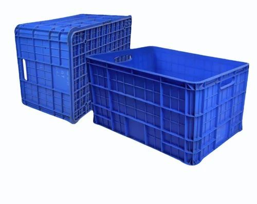 Industrial Blue Plastic Crates