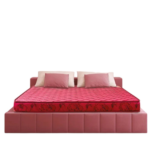 Kurl On Dream Sleep Mattress - Spring And Memory Foam, Single 30x72 Inch, Red | High Tensile Bonnell Springs, PU Foam, Medium Soft, Eco Friendly