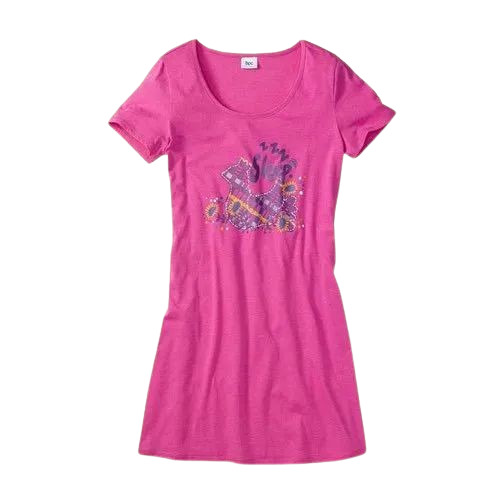 Ladies Cotton Long Pink Tops - Cotton, Various Sizes, Pink | Elegant Design, Quick Dry, Comfortable Fit