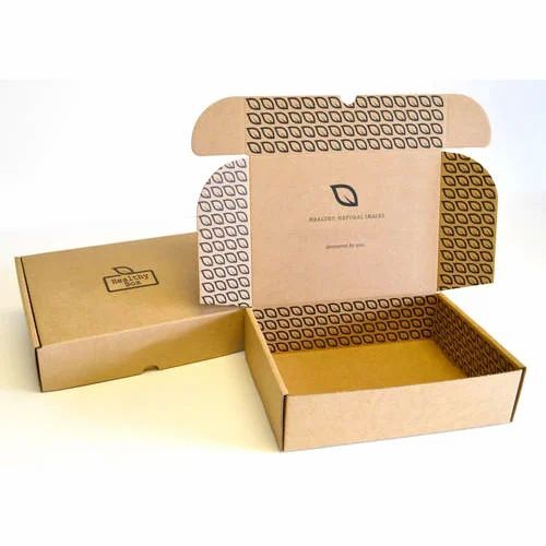 Printed Corrugated Gift Packaging Box - Color: Brown