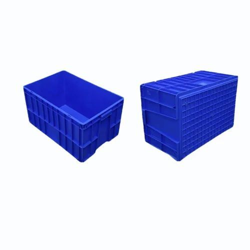 Rectangular Blue Plastic Crates