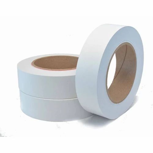 White Self Adhesive Tape - 2 Inch x 2 mm, White, Water Resistant | Single Sided, Fine Finish