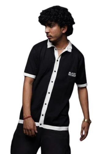 Cotton Polo T Shirt - Cotton, Various Sizes, Black, 200GSM | Lightweight, Soft, Breathable, Quick Dry, Comfortable Fit