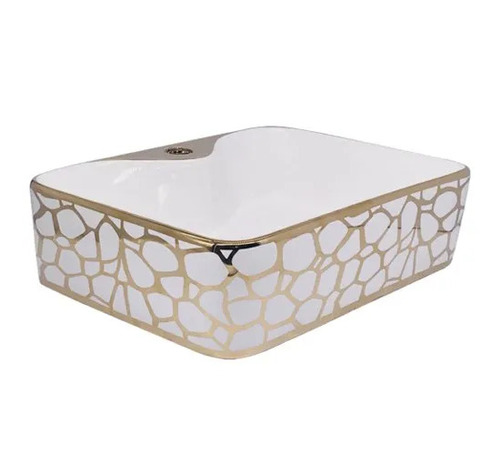 EQTT-072 Ceramic Table Top Wash Basin - Ceramic, Polished, Golden Brown | Crack Proof, One Piece