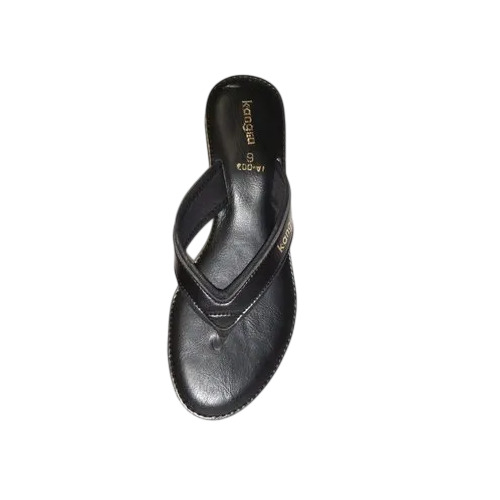 Ladies Flat Sandal - Color: Black