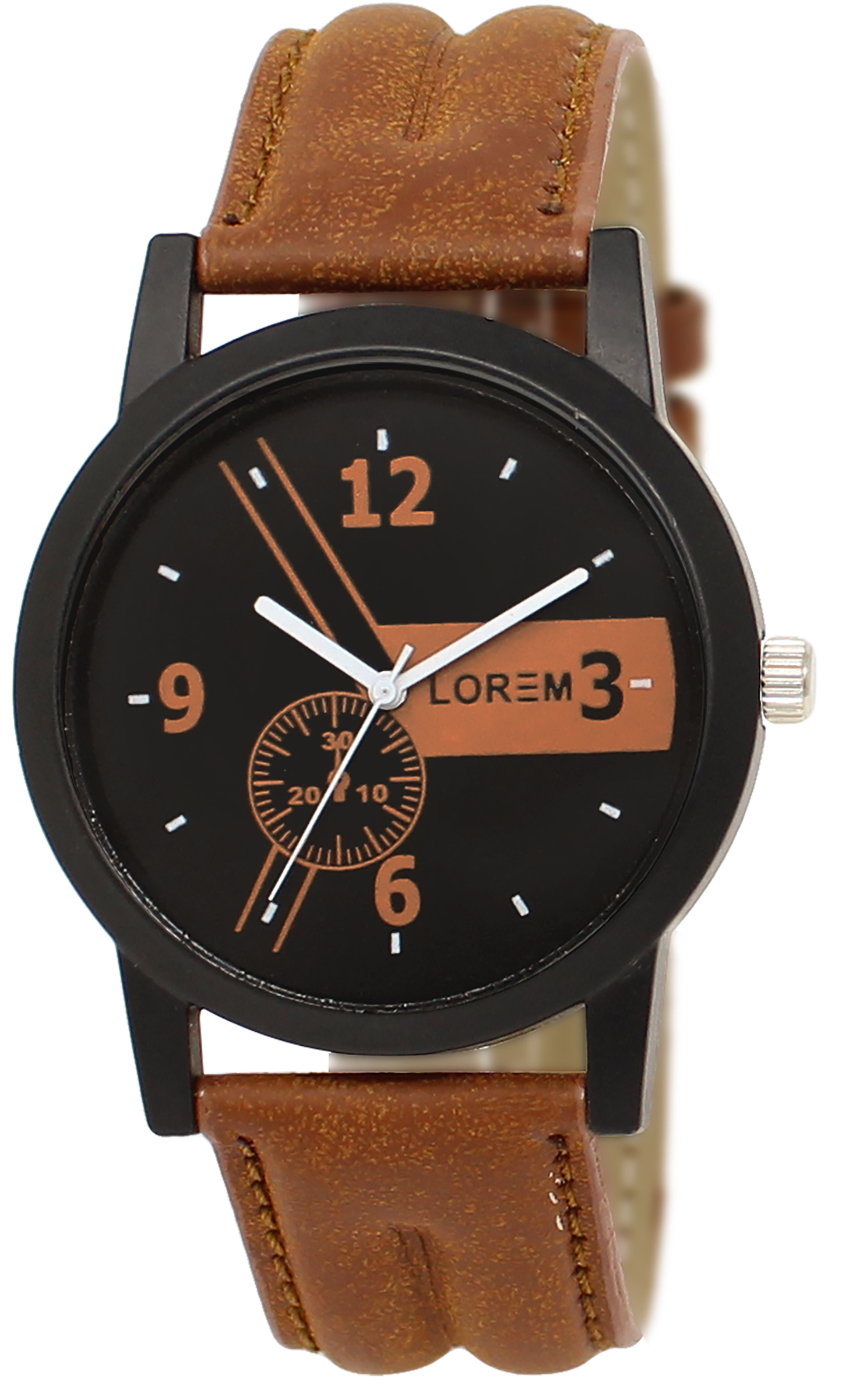 Lorem Mens Wrist Watches Lr01 - Color Of Band: Brown
