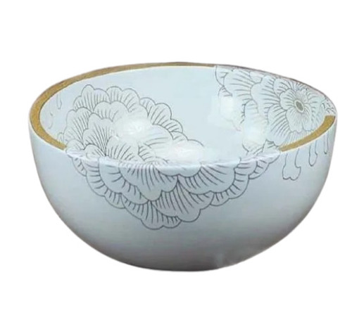Round Printed Ceramic Wash Basin
