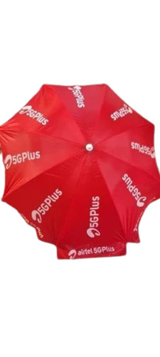 Airtel Printed Umbrella - Polyester Red 1 Fold | Iron Handle Geometric Print All Season Various Sizes