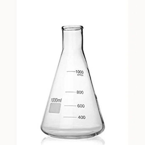 Borosilicate Glass Conical Flask - Standard Size Clear | Lightweight Anti Crack Resistant