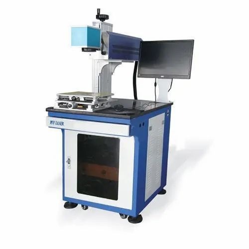 Co2 Laser Marker Machine - Mild Steel, 600mm Marking Area, 100W CO2 Laser | White, Industrial Use, Semi-Automatic