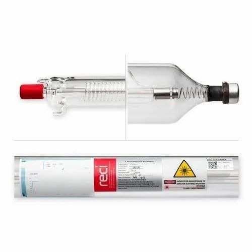 Co2 Laser Tube - CO2 Hermetic Sealed Glass, White, 90W | High Efficiency, High Performance, Industrial