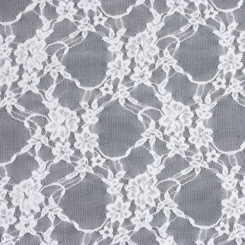 Cotton Lace - Cotton, Various Sizes, White | Anti Wrinkle, No Color Fade, Shrink Resistant