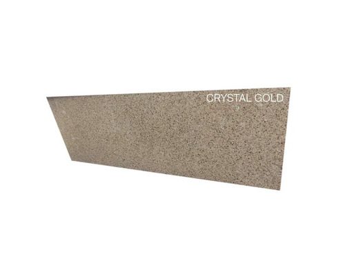 Crystal Gold Polished Granite Slab - 14mm Thick Rectangular Slab Crack Proof Easy To Fit