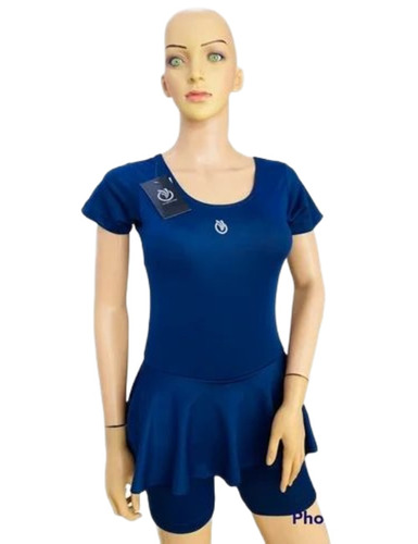 Ladies Plain Blue Swimwear