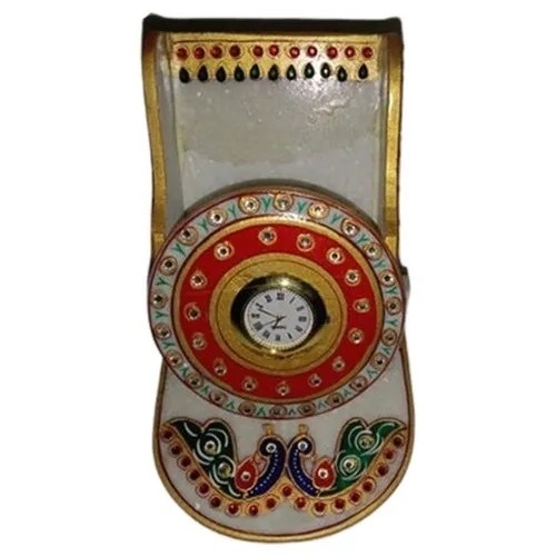 Marble Mobile Stand Table Clock