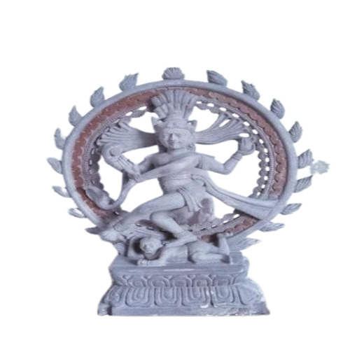 Marble Nataraja Statue - Polished White Marble, 3 Feet | Durable, Glossy Finish, Easy to Clean, Washable