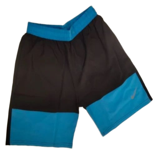 Mens Black Sports Shorts - Polyester, All Sizes, Plain Pattern | Fancy, Comfortable