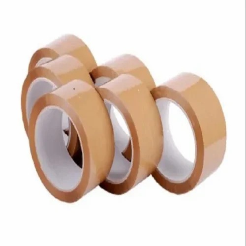 Plain Brown Tapes - BOPP Backing, >50 m Length, Brown | Single Sided Adhesive, Eco Friendly Packing